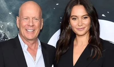  Emma Heming Willis y su esposo el actor Bruce Willis. 