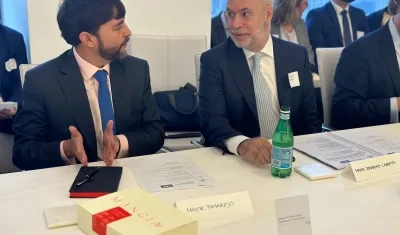 Alcalde de Barranquilla, Jaime Pumarejo en Nueva York.