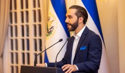 El Presidente de El Salvador, Nayib Bukele.