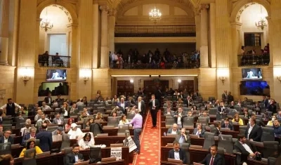 Plenaria de Cámara de Representantes.