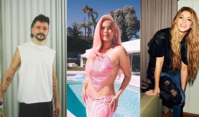 Camilo, Karol G y Shakira, nominados a los premios Latin Grammy.