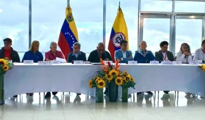 Mesa de dialogo de Gobierno con el ELN en Caracas.