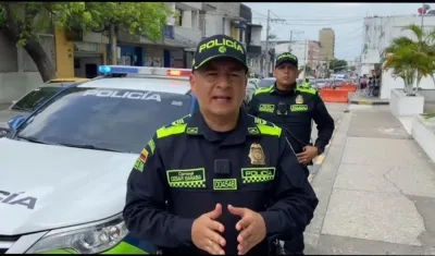 Coronel César Sarabia, subcomandante de la Policía Metropolitana de Barranquilla