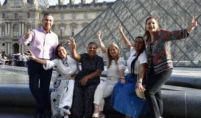 La Gobernadora Elsa Noguera acompaña la delegación.