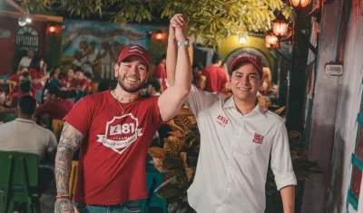 Diego Silva, candidato a Edil, y Camilo Torres Villalba, candidato a la Asamblea.