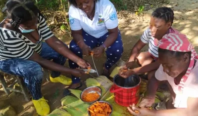 Mujeres de Haití participan en un programa de seguridad alimentaria de la FAO