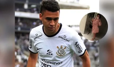 Víctor Cantillo, jugador colombiano del Corinthians.