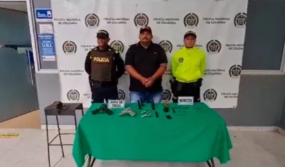 Capturado por la Policía Metropolitana de Barranquilla.