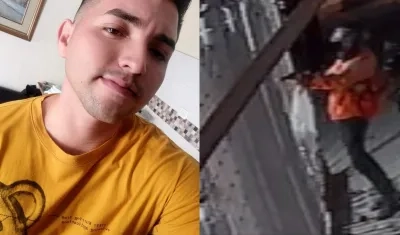 Greggory Jesús Diago Castellanos y el sicario que le disparó.