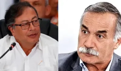 Presidente Gustavo Petro y general (r) Ricardo Díaz.