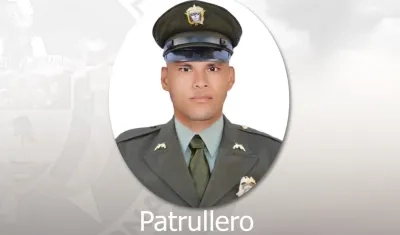 Héctor Julio Jiménez Merlano, patrullero asesinado.