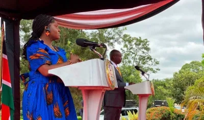 Vicepresidenta Francia Márquez, durante su reciente visita a Kenia, África.