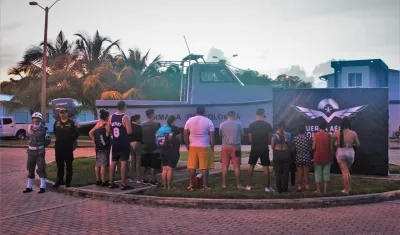 Los migrantes rescatados.