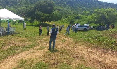 Lote en donde se reubicarán a damnificados de Piojó.