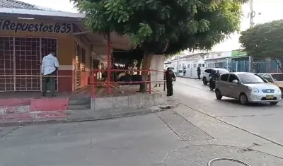 Lugar donde ocurrió el crimen del comerciante.