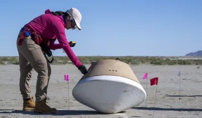 La cápsula de la misión OSIRIS-REx.