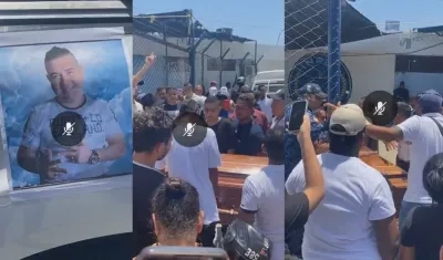 El cortejo fúnebre de Numar Amith Chinchilla Abril, alias 'Numa' es ingresado a la cárcel de Santa Marta