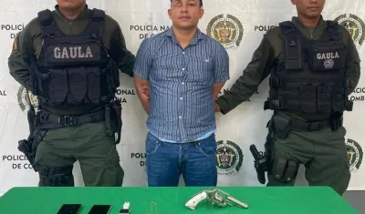 Omar Hernández, capturado.