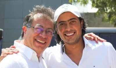 Gustavo Petro y Nicolás Petro.