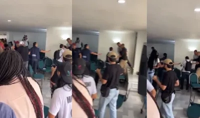 Momentos de tensión en el foro en Cali.