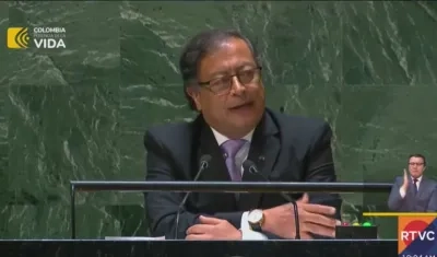 El Presidente Gustavo Petro en su intervención en la Asamblea de la ONU