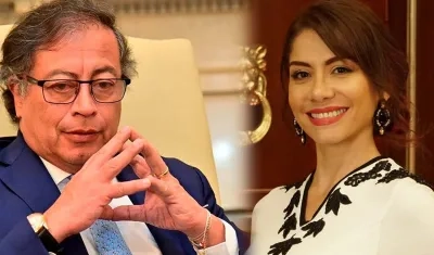 Gustavo Petro, Presidente de la República, y Catherine Juvinao, Representante a la Cámara.