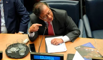 Gustavo Petro en Nueva York. 