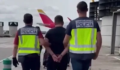 Uno de los capturados.