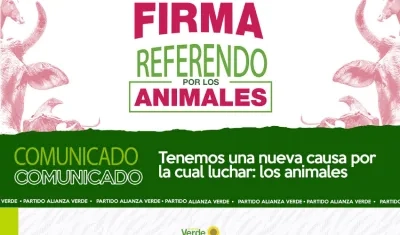 Referendo por los animales.