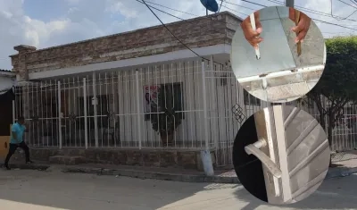 Imágenes de la vivienda robada.