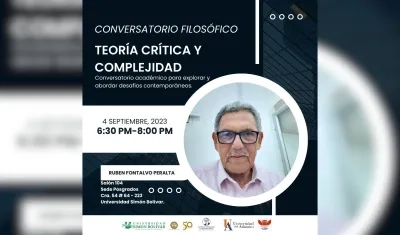 Rubén Fontalvo Peralta este lunes en el conversatorio.