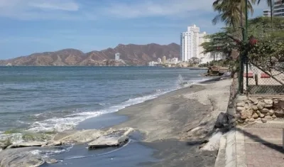 Playa Salguero de Santa Marta.