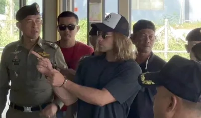 Daniel Sancho colaborando con la justicia de Tailandia.