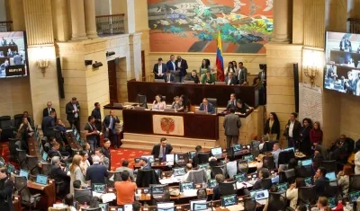 Sesión plenaria de la Cámara