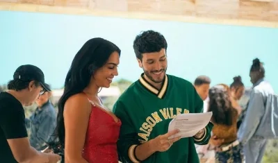 Georgina Rodríguez y Sebastián Yatra.