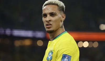 Antony, delantero de la selección brasileña. 