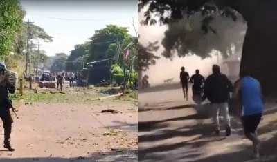 Imágenes del atentado.