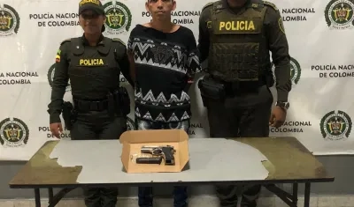 Capturado por intento de atraco en local de celulares.