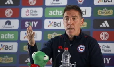 El argentino Eduardo Berizzo, entrenador de la selección chilena. 