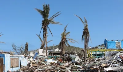 Residuos en la isla de San Andrés.