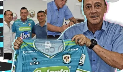 Carlos Mario Hoyos, nuevo técnico de Jaguares de Montería.   