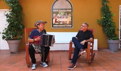 Jorge Cura con el Rey Vallenato 1985, Egidio Cuadrado