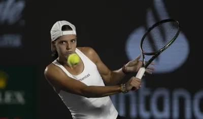 Emiliana Arango llegó hasta cuartos de final del torneo de Guadalajara. 