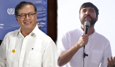 El presidente Gustavo Petro y el alcalde de Barranquilla Jaime Pumarejo.