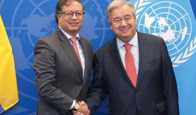 Gustavo Petro y Antonio Guterres