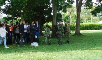 Delegados de entes de control que se encontraban en el helicóptero.