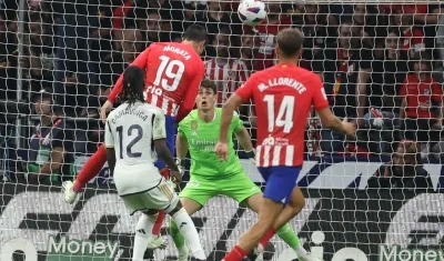 El cabezazo de Morata para el tercer gol del Atlético y segundo en su cuenta personal. 