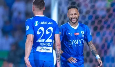 Neymar ingresó a la cancha en el minuto 63. 