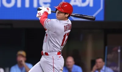Shohei Ohtani bateó 44 jonrones en la presente temporada. 