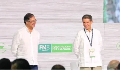 El Presidente Gustavo Petro y José Félix Lafaurie.